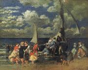 Pierre Renoir Return of a Boating Party oil painting picture wholesale